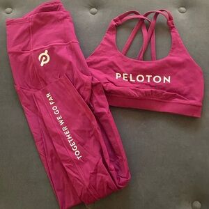 EUC Lululemon-Peloton Collaboration Energy Bra and Fast and Free Leggings